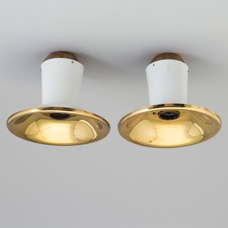 JOSEF FRANK, a pair of ceiling lights, 2162, Svenskt Tenn, second half of the 20th century.