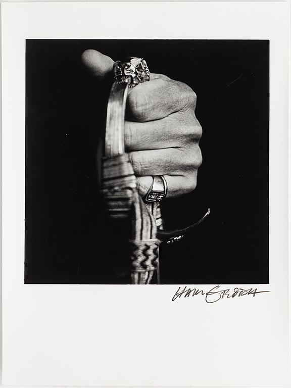 HANS GEDDA, photograph signed and numbered 1/5.