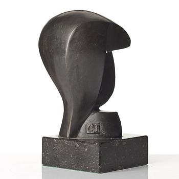 GUSTAVE MIKLOS, efter. Skulptur. Numr 3/10. Gjutarstämpel. Brons, höjd 16,5 cm (ink sockel).