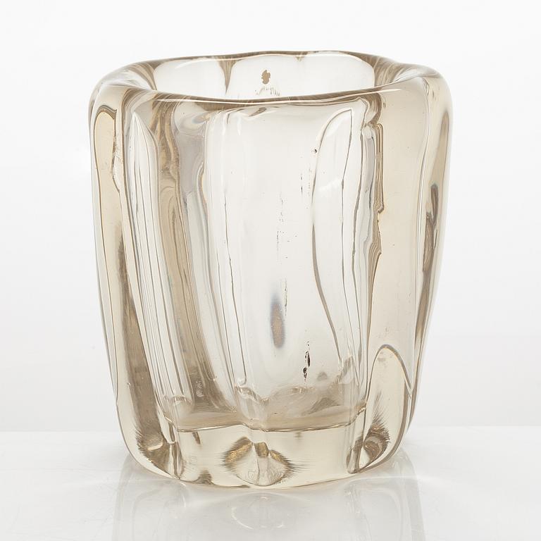 Tapio Wirkkala, a vase glass, 'Kalvolan kanto', signed Tapio Wirkkala - 3241.