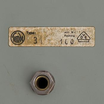 BORDSLAMPA, Temde AG, Tyskland, 1900-talets mitt.