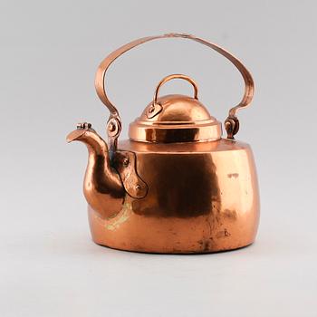 KAFFEKANNA, koppar, 1800-tal.