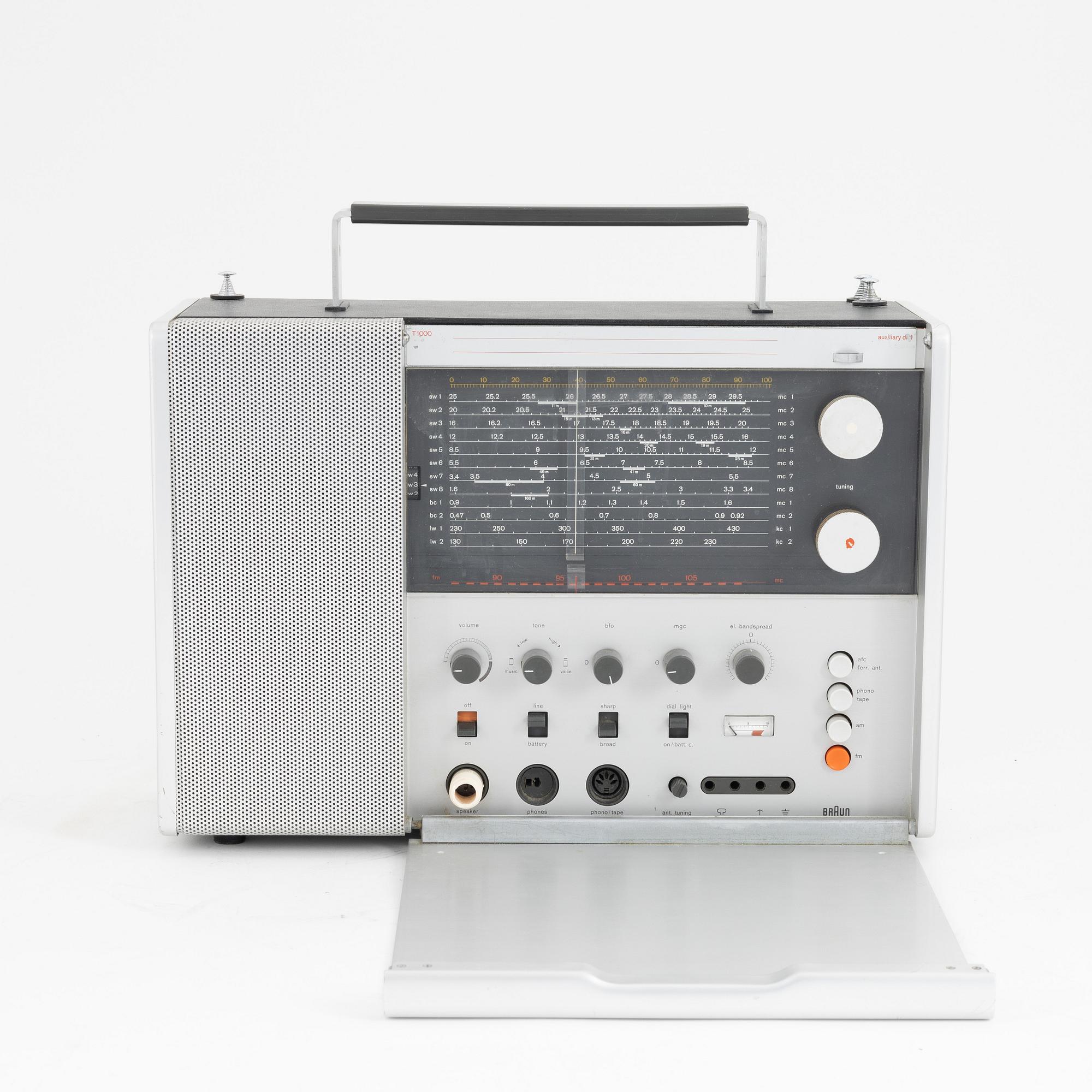 Dieter Rams, radio, T1000, Braun.