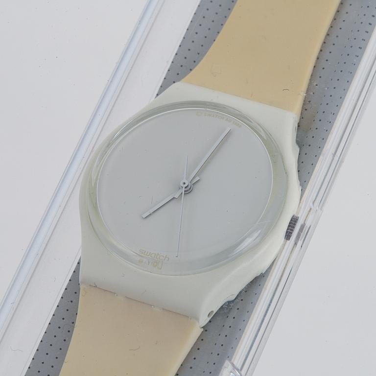 Swatch, White Out, armbandsur, 34 mm.