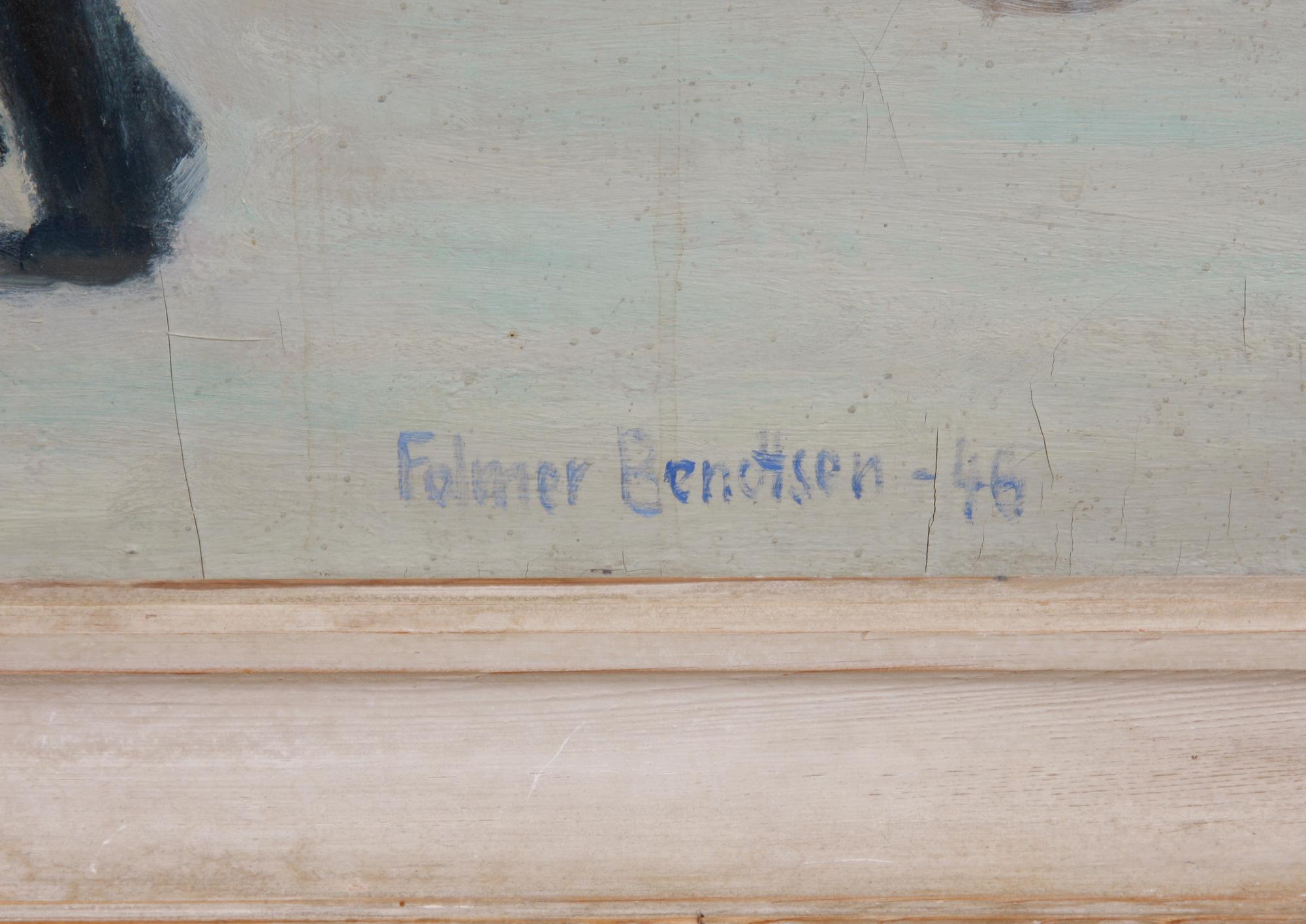 BENDTSEN, FOLMER. Olja på duk, sign. o dat -46.