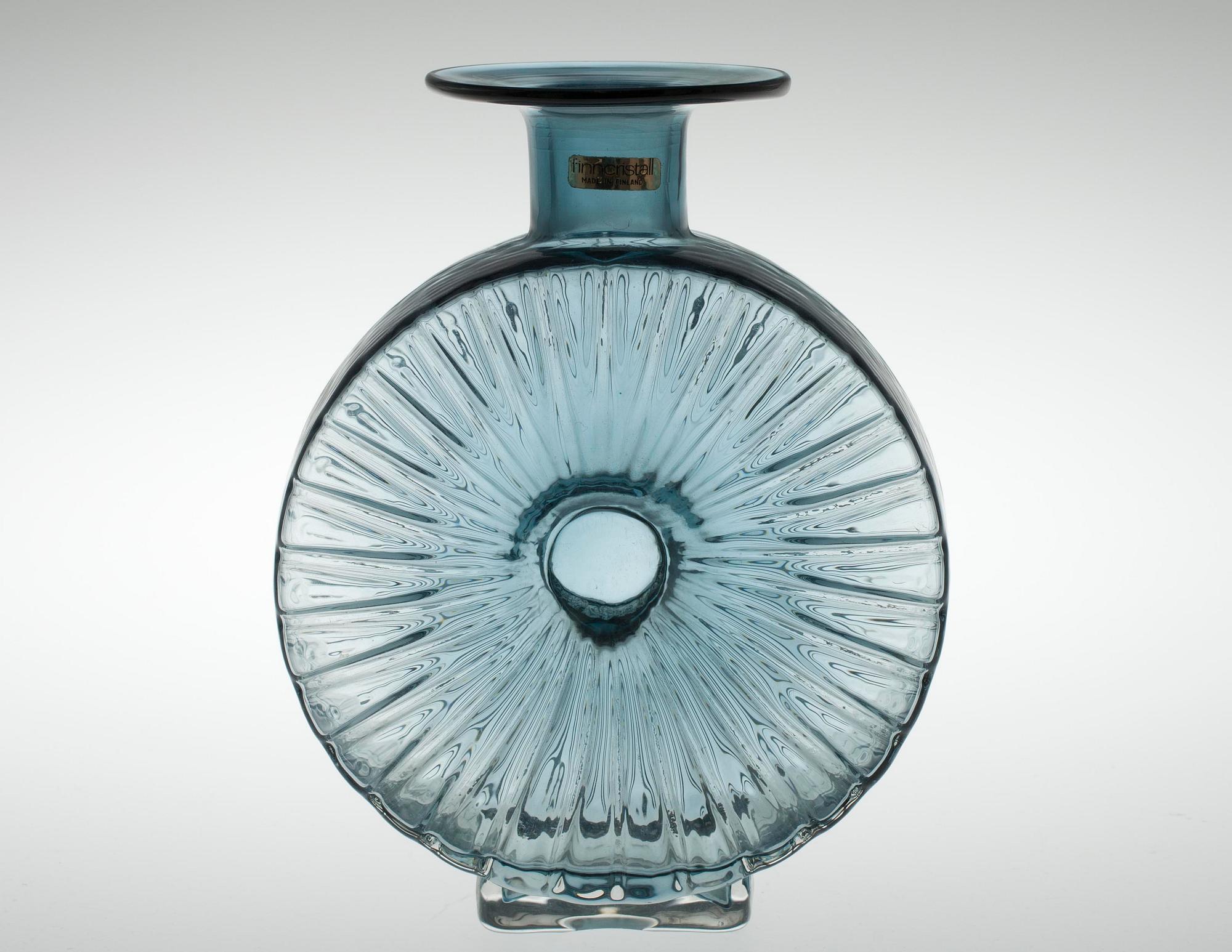 SOLFLASKA, glas, Helena Tynell, Riihimäen Lasi 1964-1974.