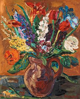 208. Albin Amelin, Still life with flowers.