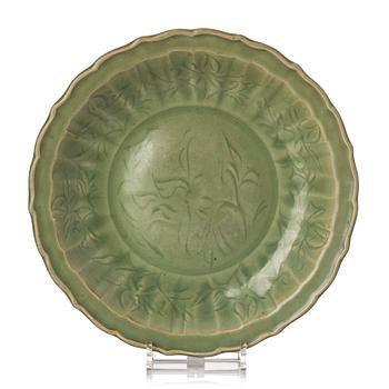 847. A celadon dish, Ming dynasty (1368-1644).