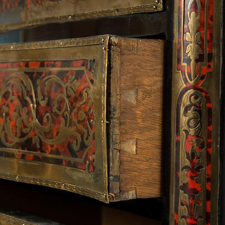 A Boulle style secretaire from latter half of the 19th century.