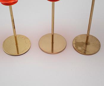 Three candle lanterns, designed by Hans-Agne Jakobsson for AB Hans-Agne Jakobsson, 1960/70s.