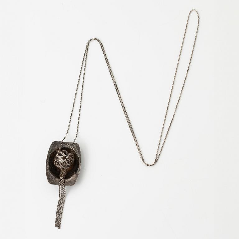Rosa Taikon, & Bernd Janusch, a necklace, silver, Stockholm 1971.
