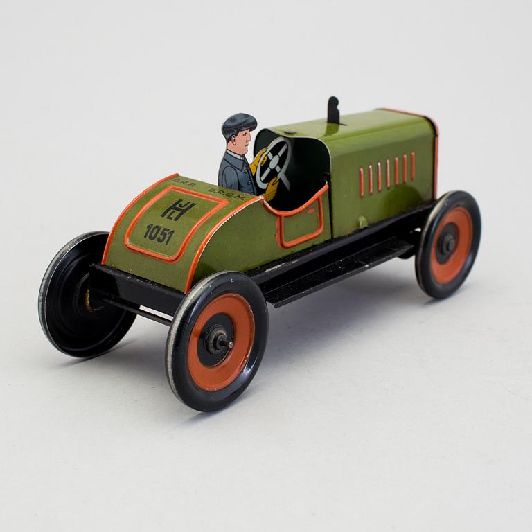 A tinplate Hessmobil by Johan Leonard Hess, Germany, ca 1930.