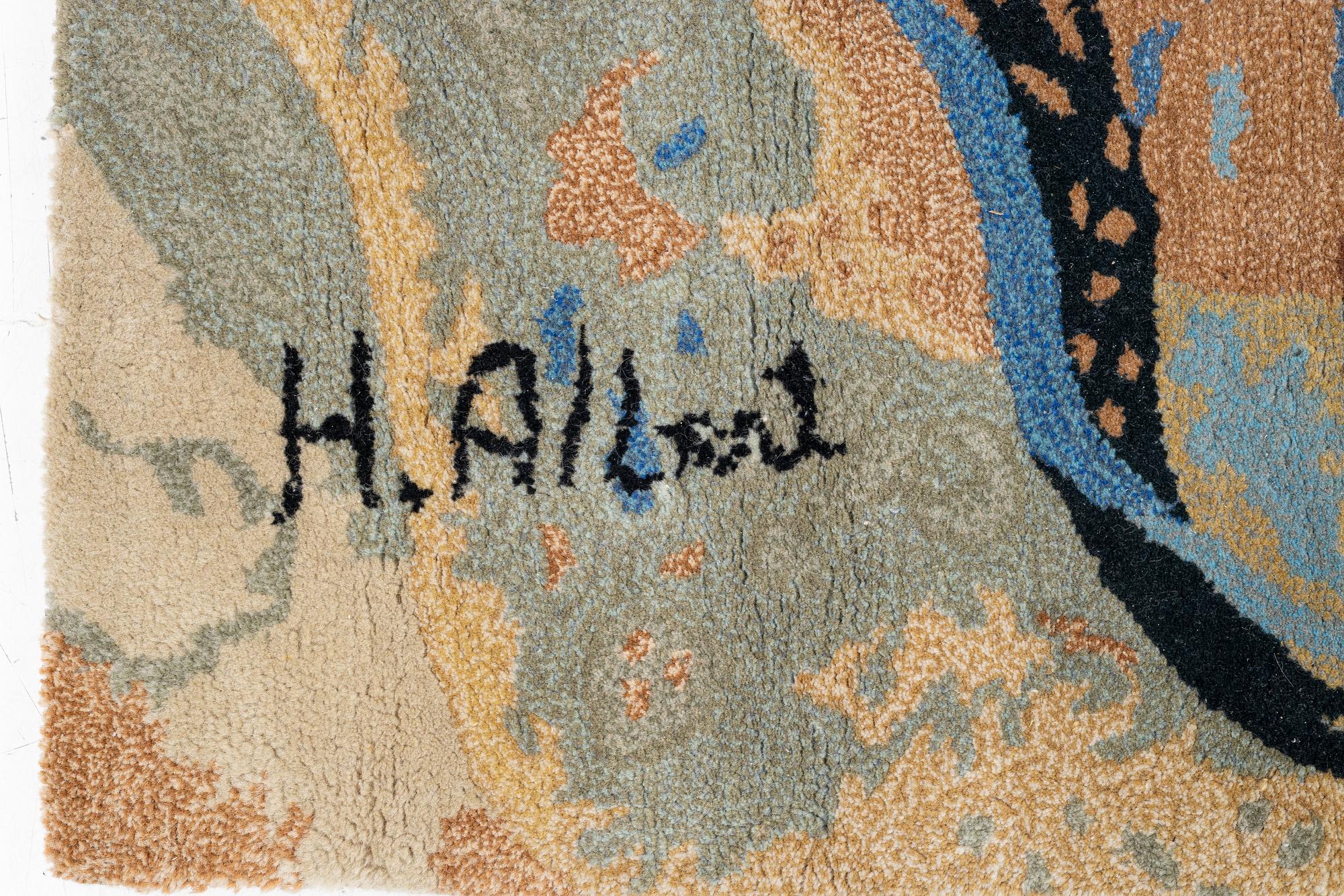 Henrik Allert, a rug/wall hanging, tufted, c. 135 x 195 cm.