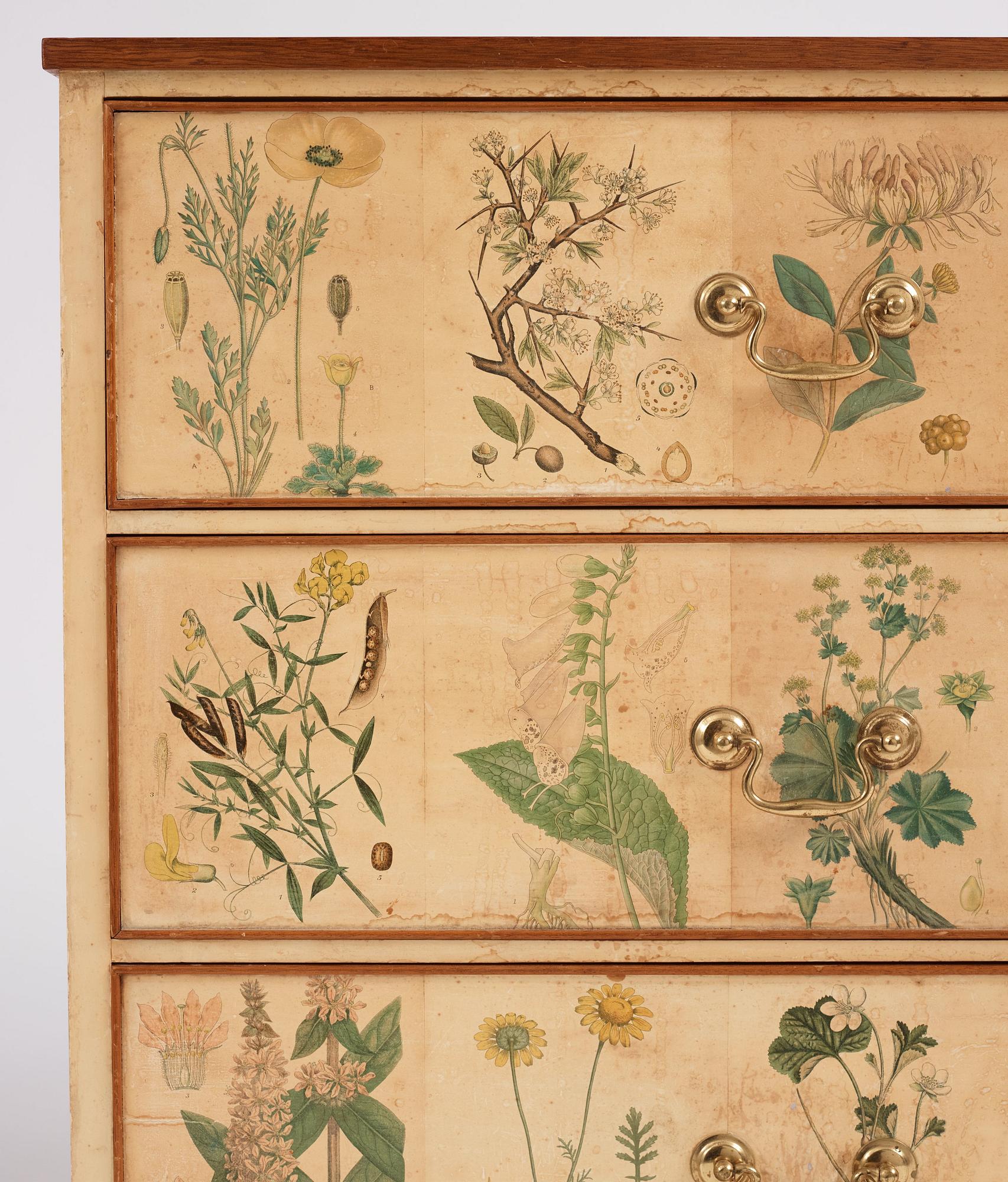 Josef Frank, a 'Flora' chest of drawers, Svenskt Tenn Sweden 1930-40s.