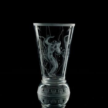 VICKE LINDSTRAND, vas, Orrefors 1931.