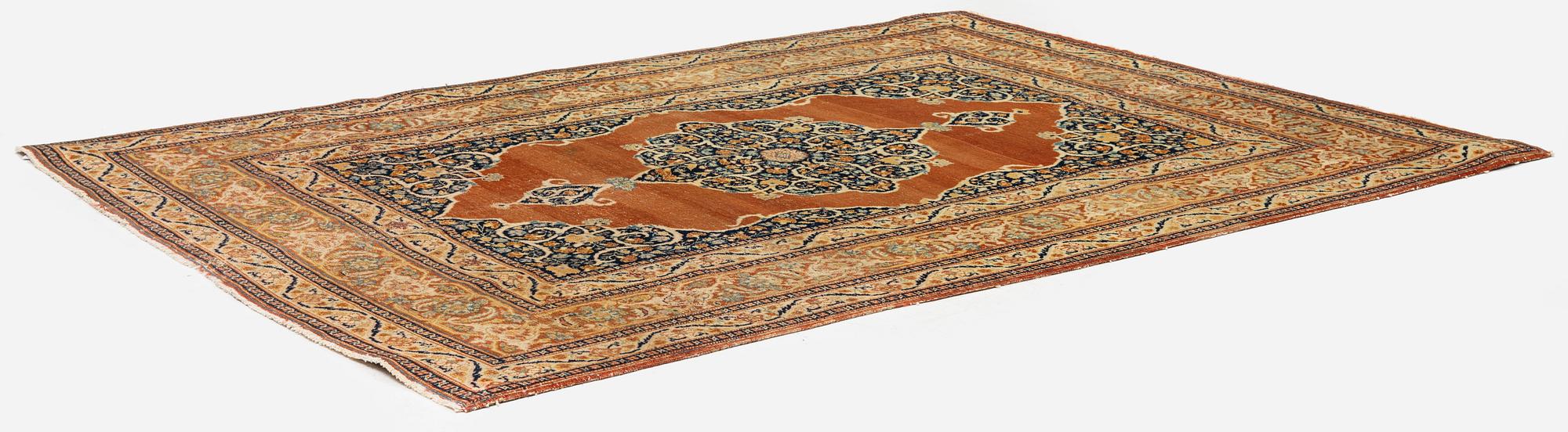 An antique 'Haj Jalili' Tabriz carpet, Northwest Persia, c. 175 x 124 cm.