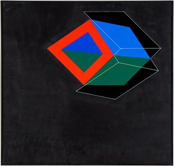 Cajsa Holmstrand, acrylic on plastic, signed and dated 1990 verso.