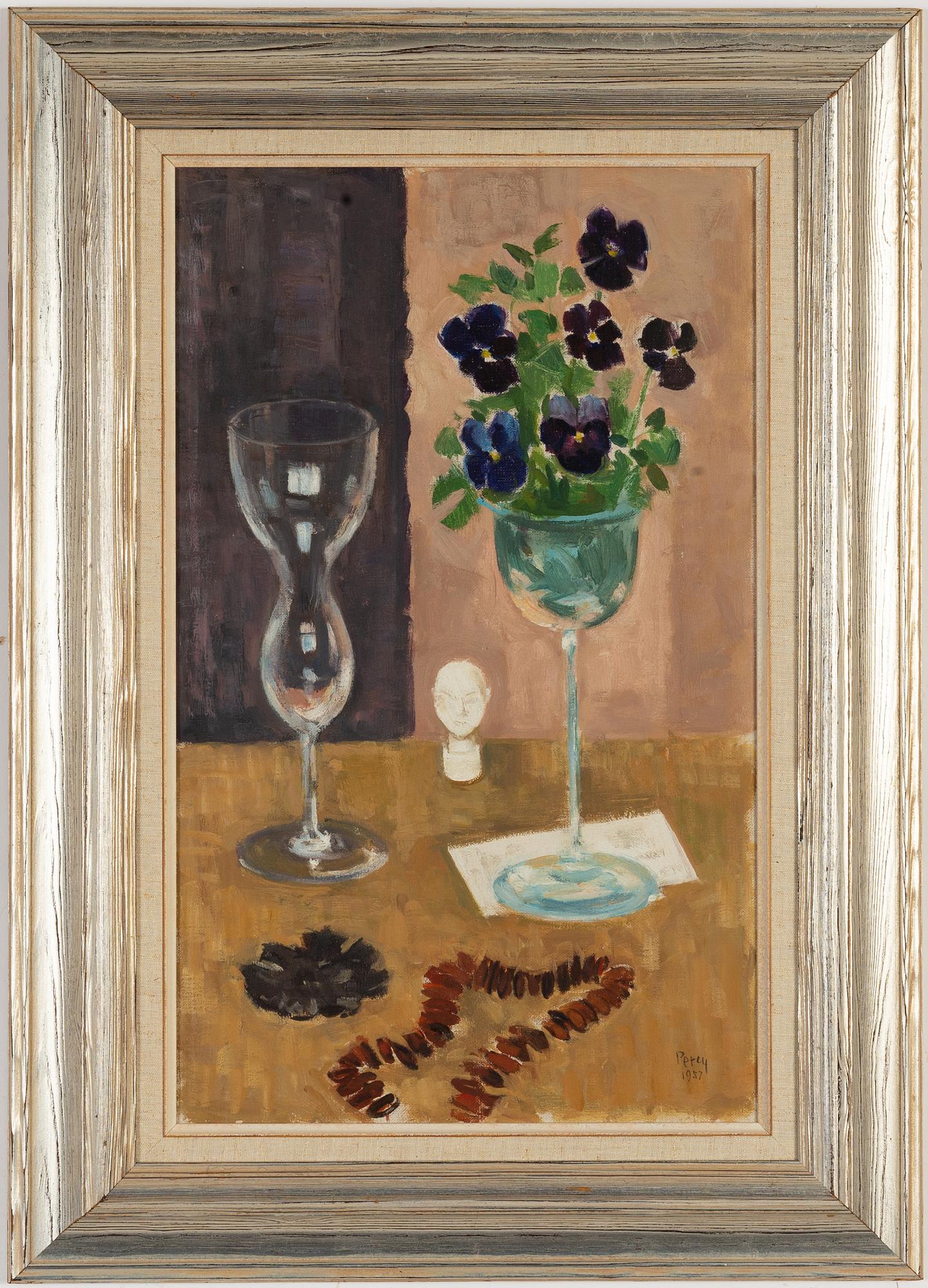 Arthur Percy, olja på duk, signerad och daterad 1957.