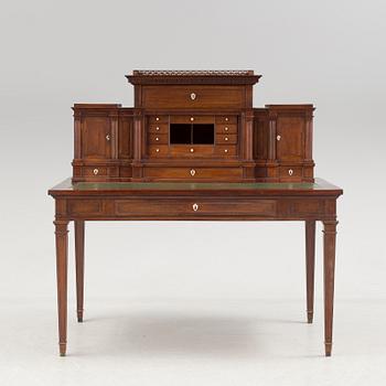 The masterpiece by Niclas Engelstedt master in Stockholm 1800-1818, a late Gustavian writing desk.