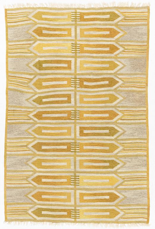 A carpet flat weave,  214 x 144 cm.