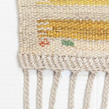 Barbro Nilsson, a carpet, "Hjortron", flat weave, ca 242,5 x 121 cm, signed AB MMF BN.