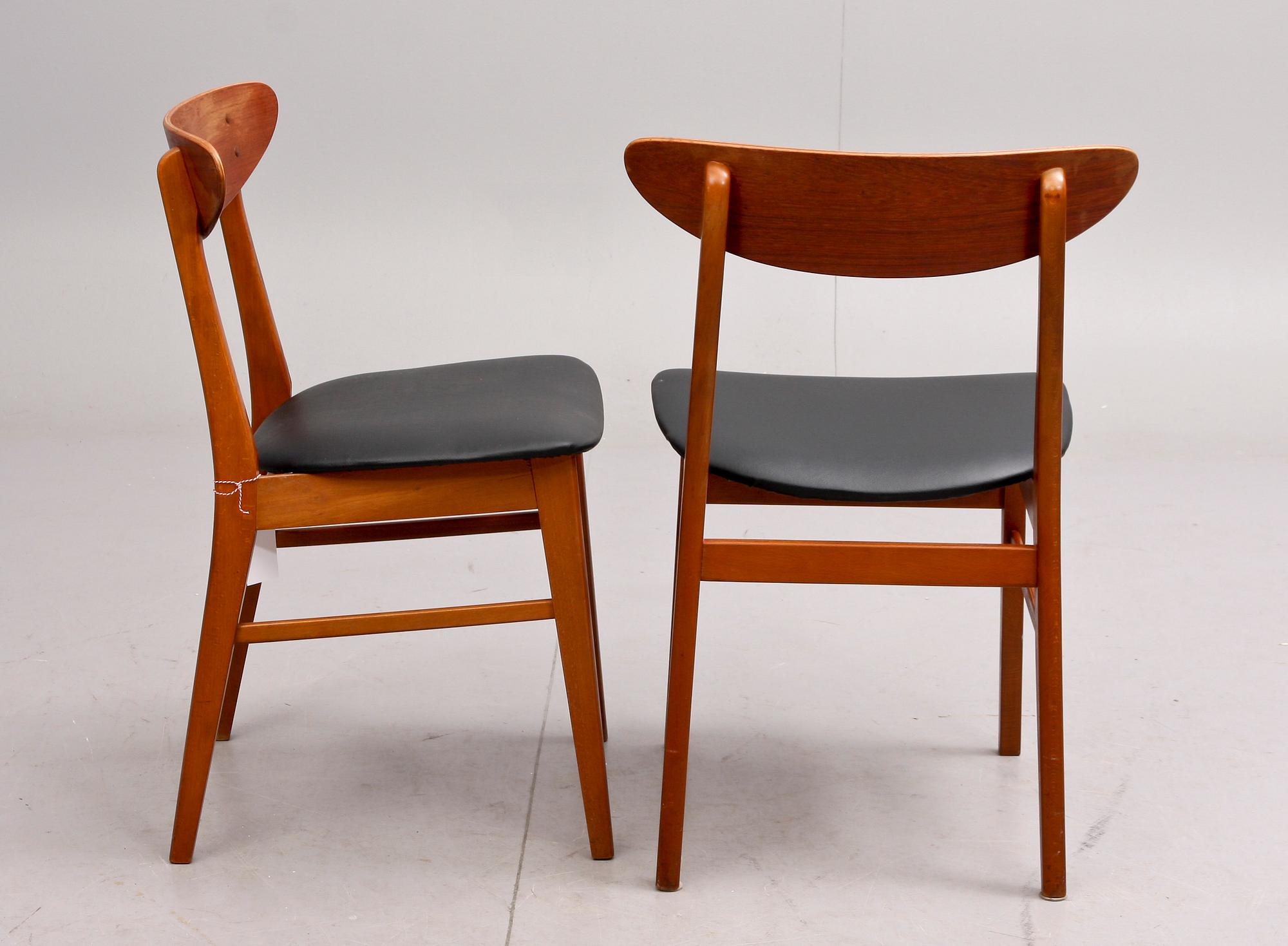 STOLAR, teak, 6 st, Farstrup Möbelfabrik, Danmark. 1950/60-tal.