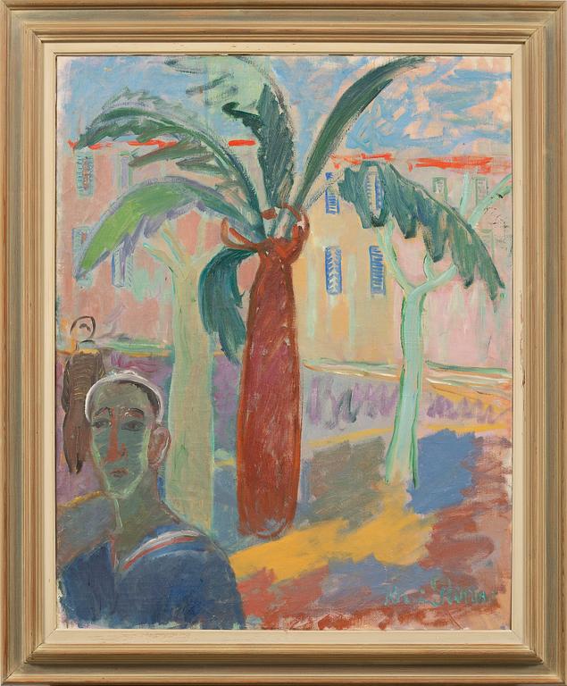 KARIN PARROW, oil on canvas, signed.