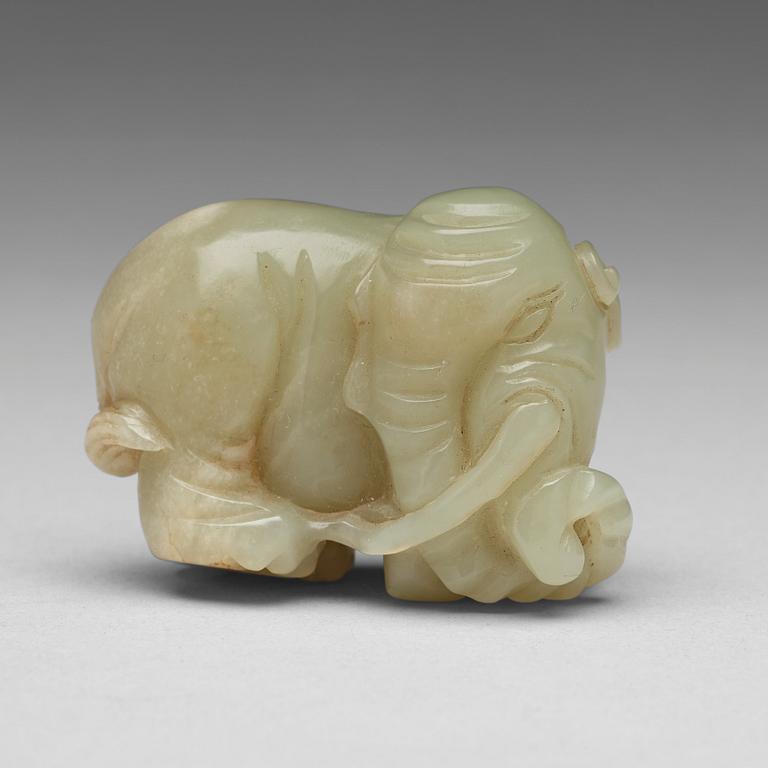 FIGURIN, nefrit. Kina, 1900-tal.