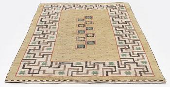 Märta Måås-Fjetterström, a carpet, 'Il Greco', knotted pile, c. 266 x 165 cm, signed MMF.