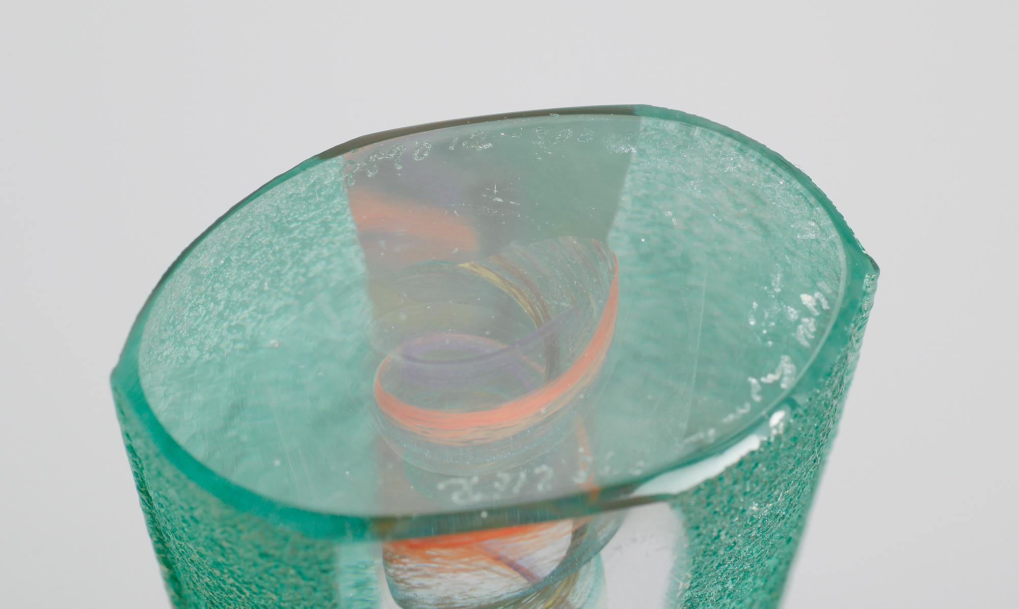 SKULPTUR, glas, Kjell Engman, Kosta Boda, signerad.