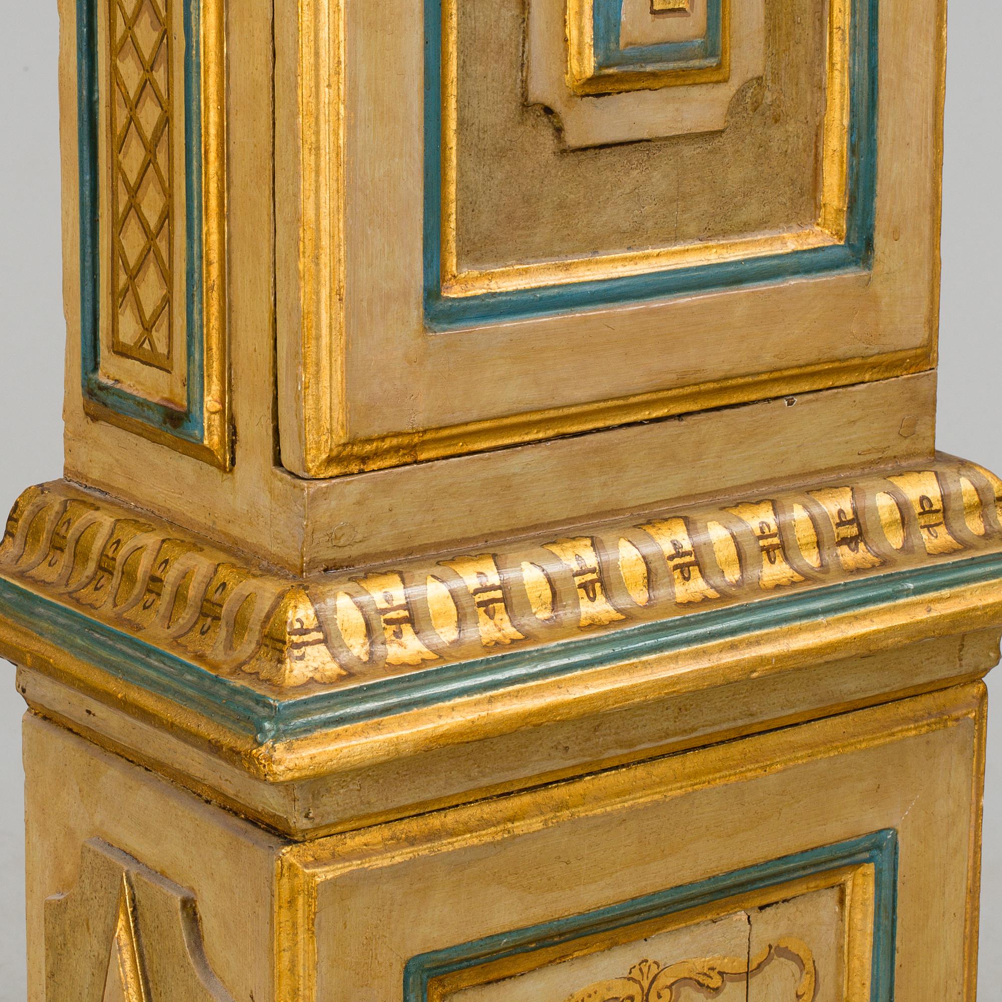 A long case clock, Peter Lindman Arboga Sweden, 18th century.