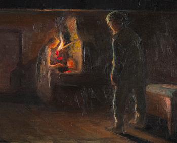 Carl Bengts, Illallista odottaessa.