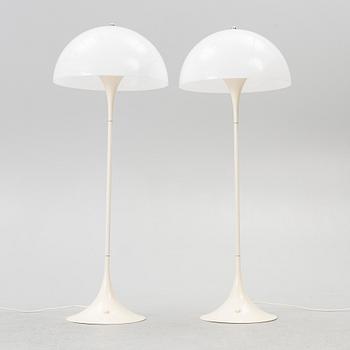 Verner Panton, golvlampor, ett par, "Panthella", Louis Poulsen, Danmark.