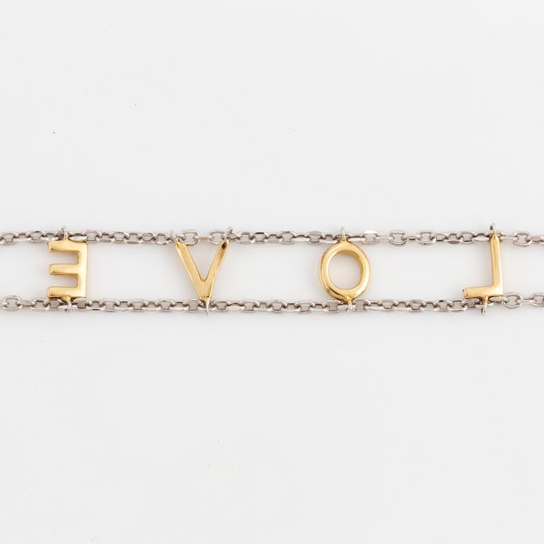 ARMBAND, 'Love' med åttkantslipade diamanter.
