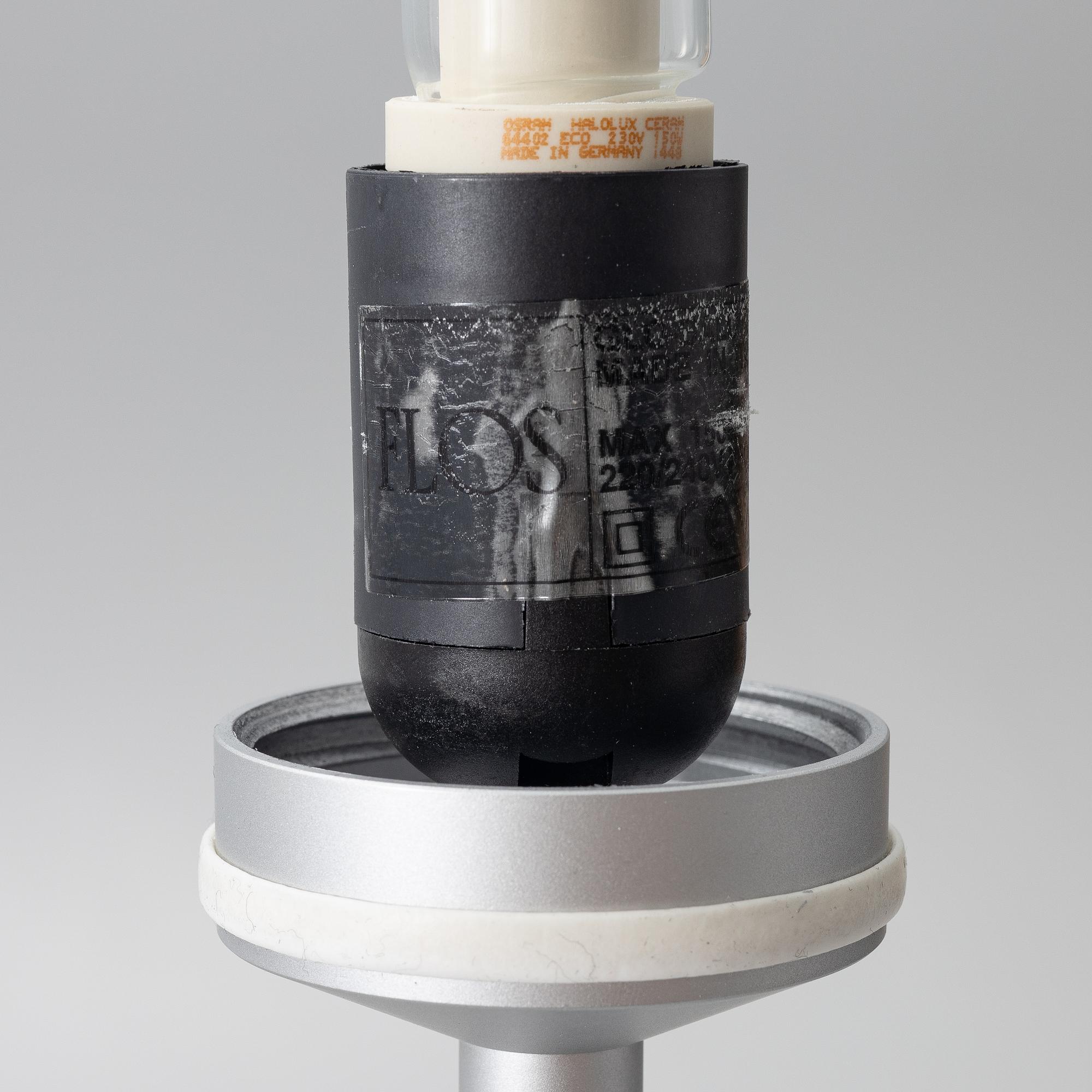 Jasper Morrison, three 'Glo-Ball' floor lamps, Flos, Italy.