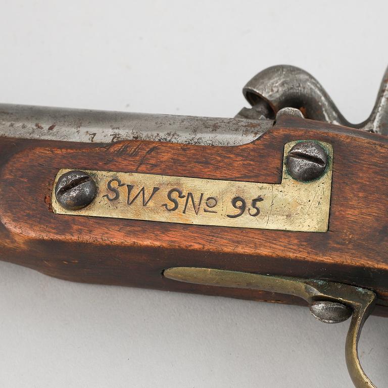 A Swedish rifled percussion pistol 1820-57 pattern.