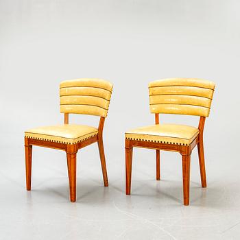 Stolar, ett par, Swedish Modern, möjligen Tor Wolfenstein för Ditzingers, 1940-tal.