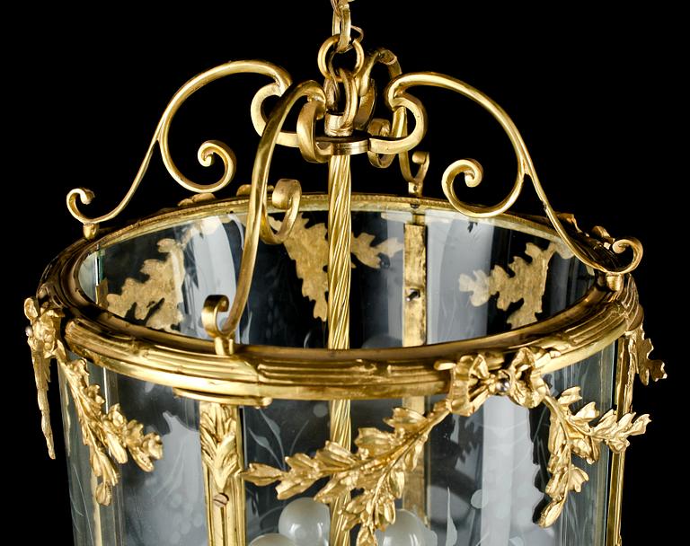 TAKLAMPA, 1900-talets andra hälft. Höjd ca 95 cm.