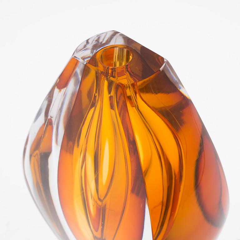 A "Ventana" glass vase, Mona Morales Schildt, Kosta 1960´s.