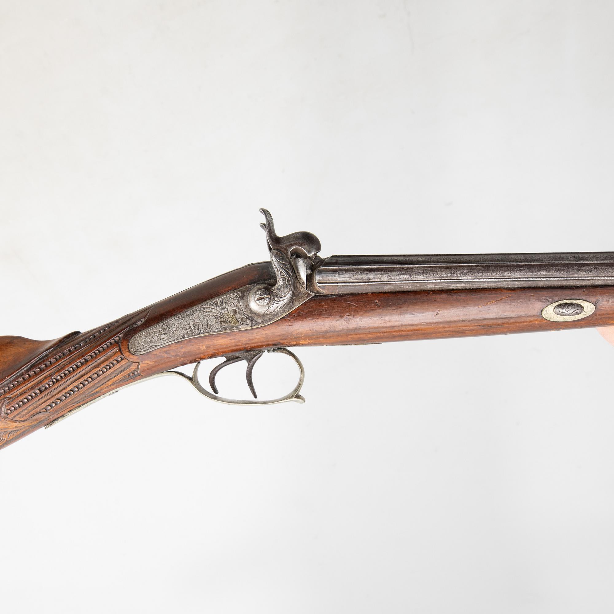 Hagelgevär slaglås, Damas Fin, Belgien, 1800-talets mitt / senare del.