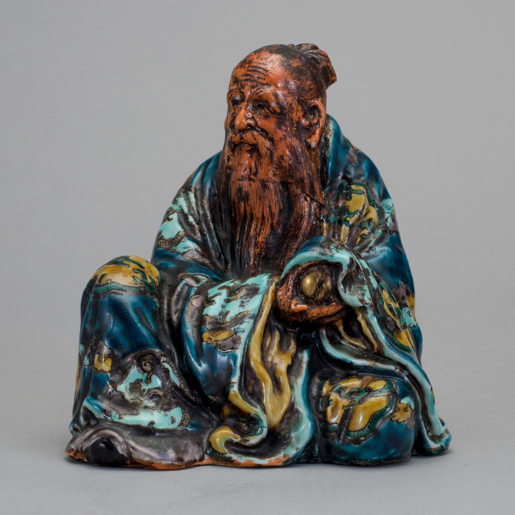 FIGURIN, porslin, Kina. 1900-tal.