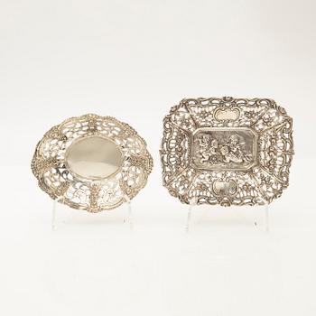 Fat/ Bowls, 7 pieces, silver, 20th century.