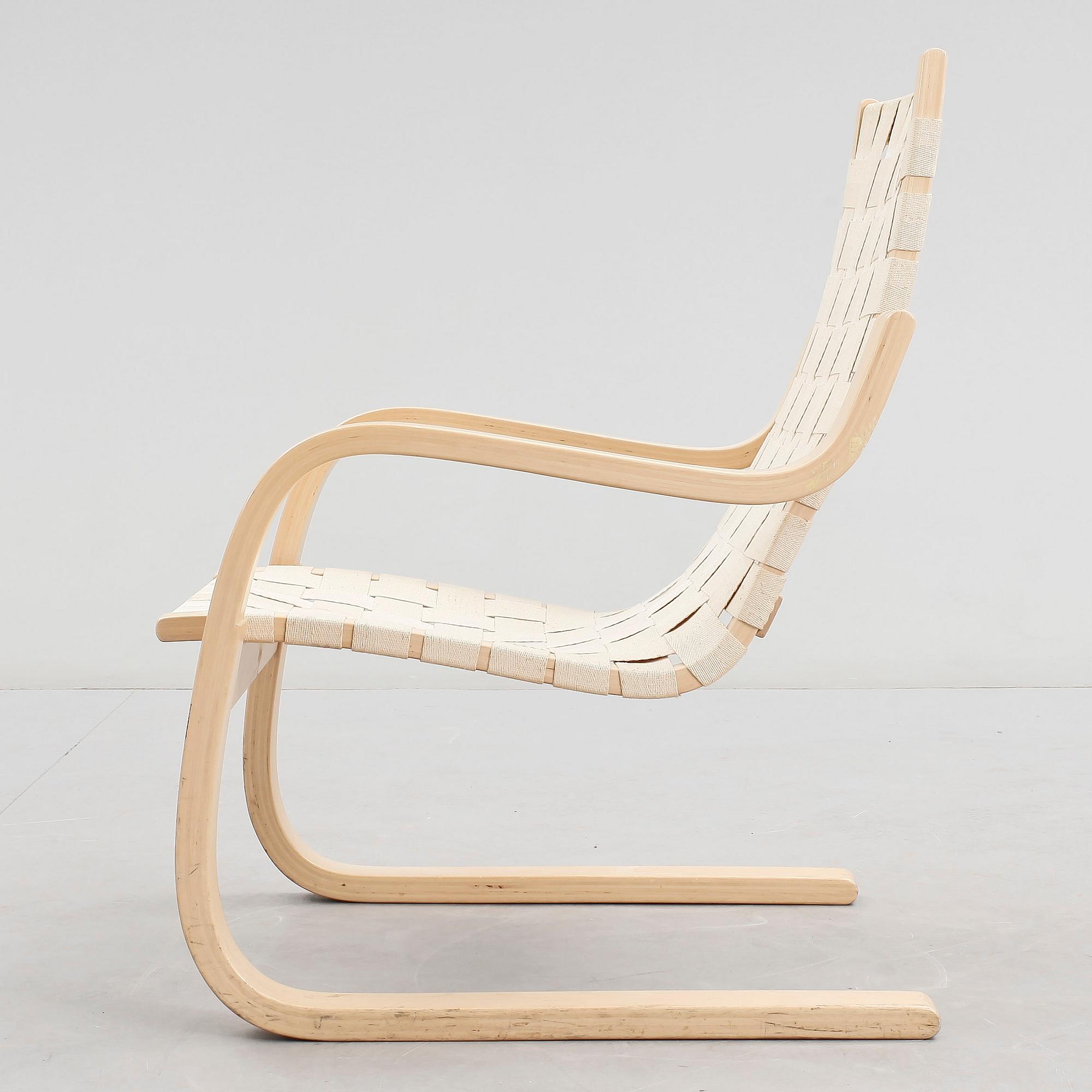 FÅTÖLJ, "Modell 406", Alvar Aalto, för Artek, Finland.