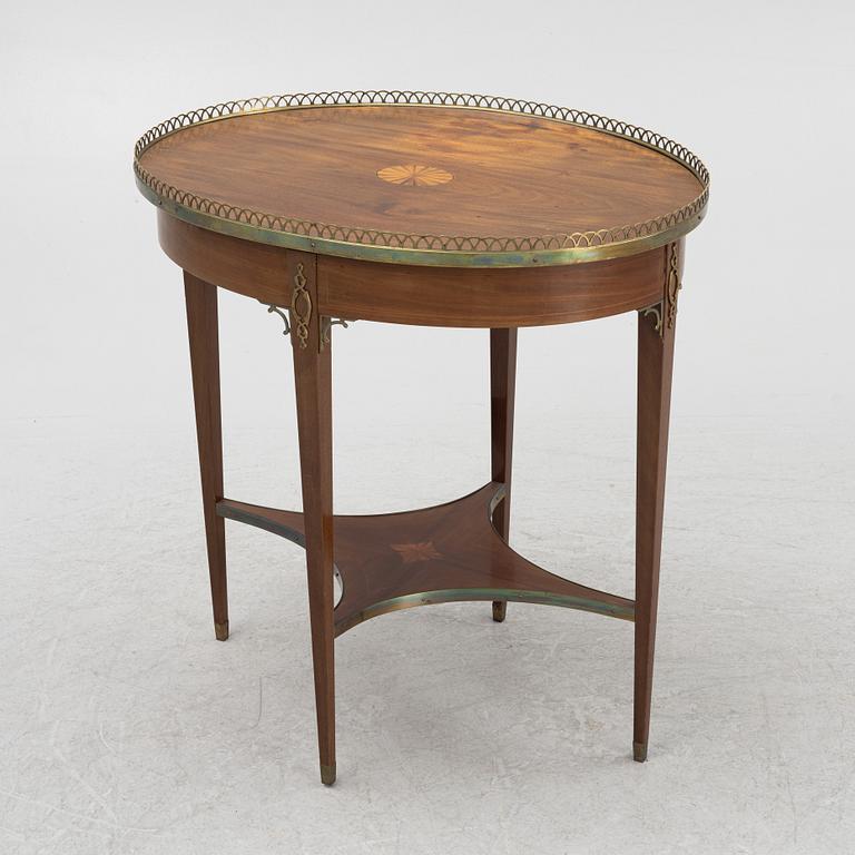 Salon table, Gustavian style, Gustaf L Sahlholm, Stockholm, 1924.