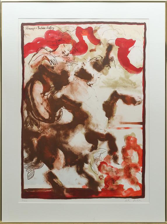 PETER DAHL, färglitografi, signerad samt numrerad 71/210.