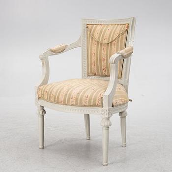An armchair, Sweden, second half of the 18th century, Gustavian.