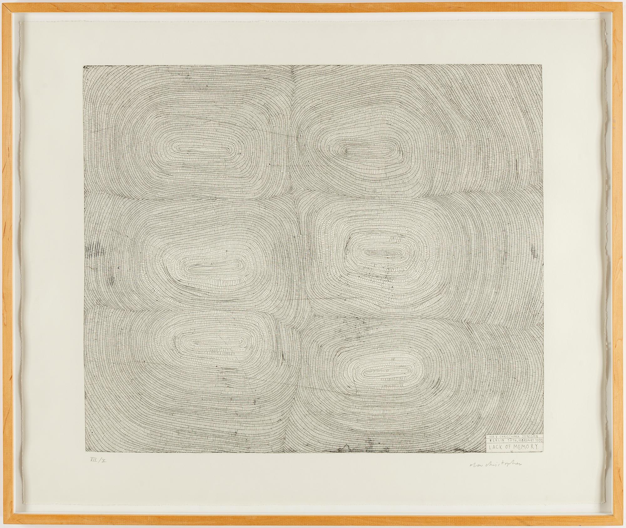 OLAV CHRISTOPHER JENSSEN, etching, signed and numbered VII/X.