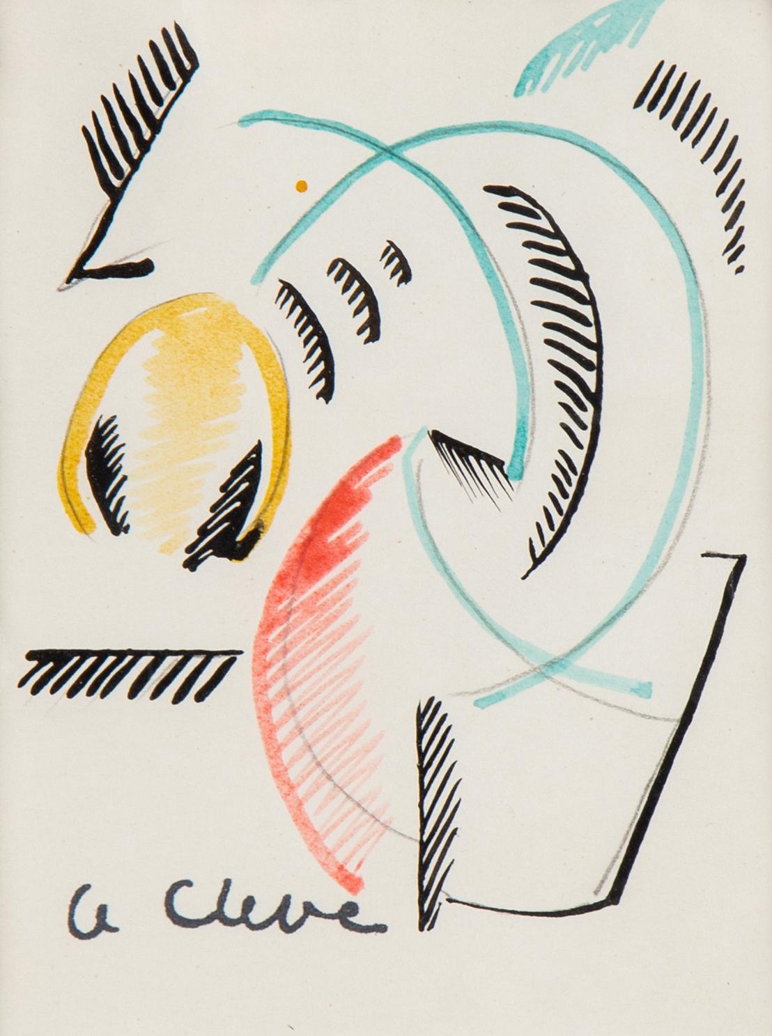 Agnes Cleve, ink, signed.