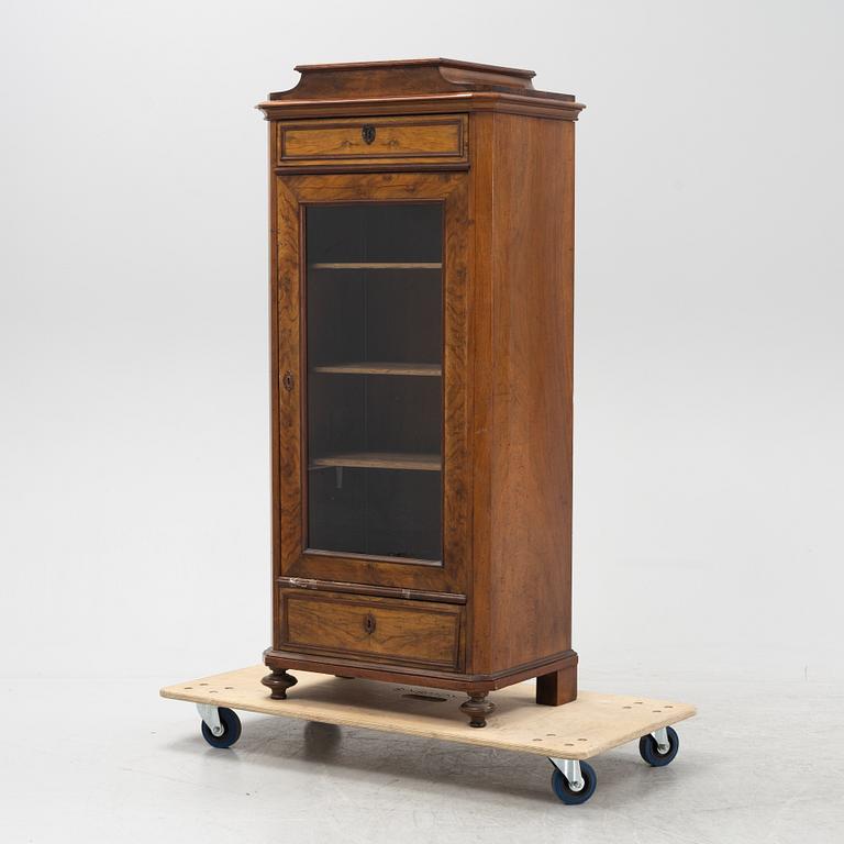 A walnut veneered cabinet, second half of the 19th Century.