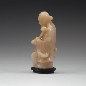 A carved quartz figure of Sholaou, Qing dynasty (1644-1912).